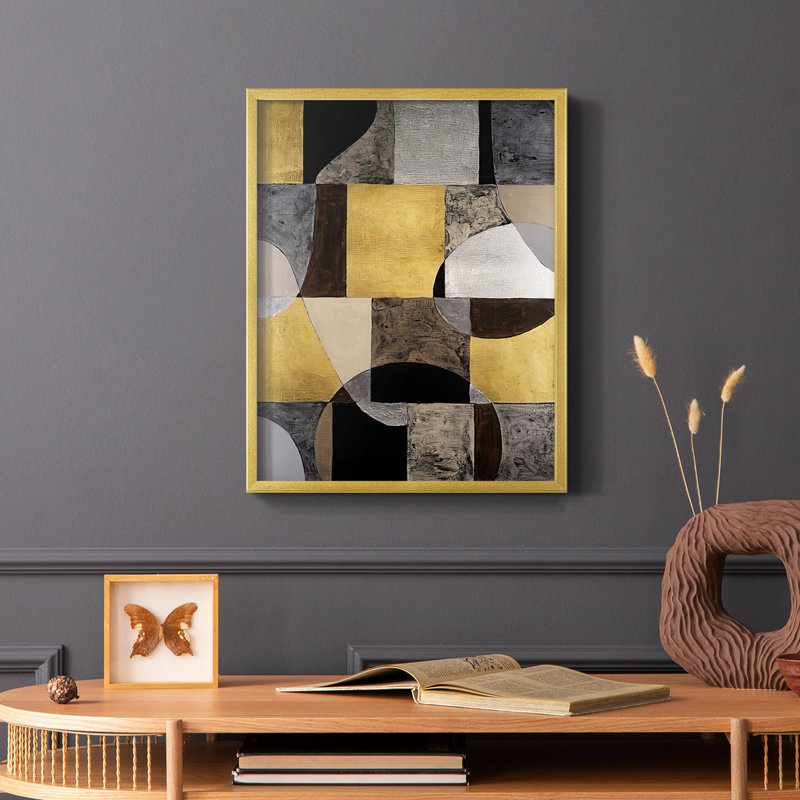 «Neutral Frame II», reproduction encadrée - bois massif, H 20 po x l 16 po