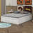Queen Size Wood Platform Bed With 4 Underbed Drawers And Hydraulic Lift Footboard Storage-890030991