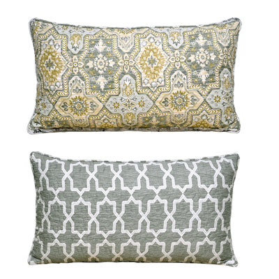 Abstract Rectangular Lumbar Cushion Cover
