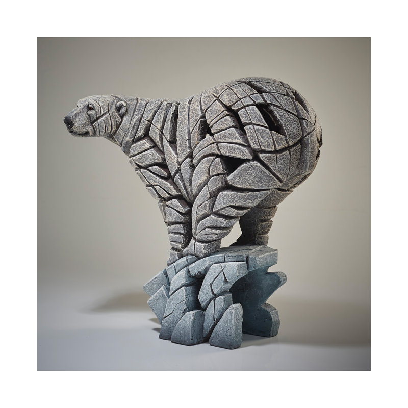 Sculpture d'ours polaire H 15,2 po