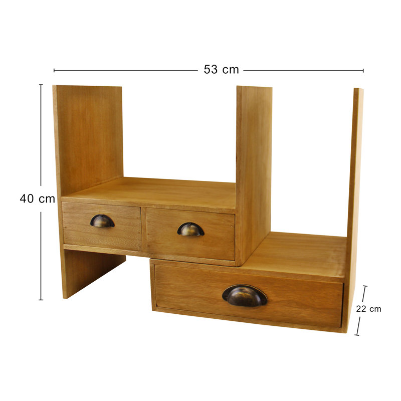 Maysville Wood Desk Organiser