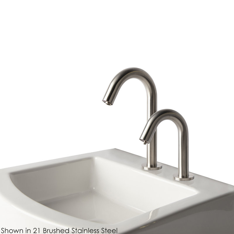Zoom Single Hole Bathroom Faucet, Brushed Stainless Steel