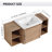48" Wall Mounted Single Bathroom Vanity with Ceramic Top-452059700