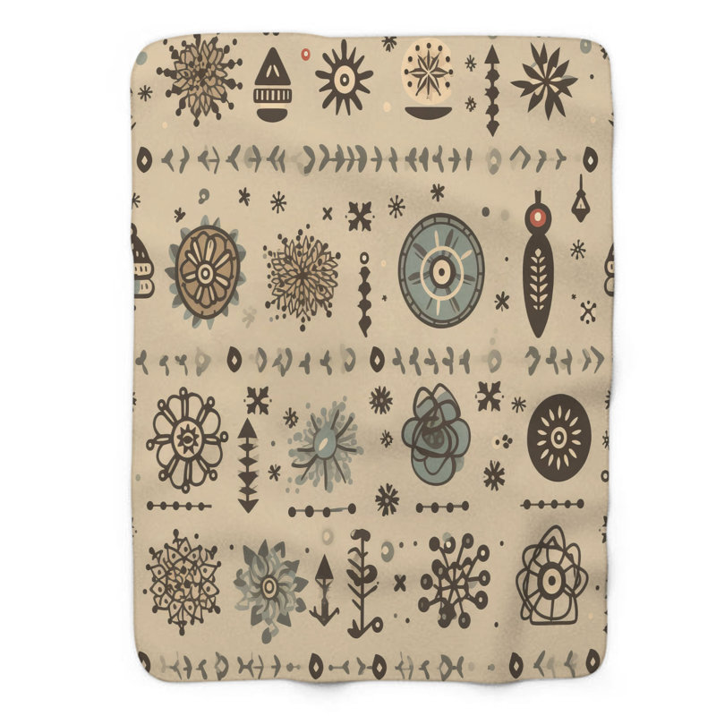 Snowy Dots - 1 pièce Sherpa Premium, L 50 po x L 60 po