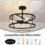 Plafonnier semi-encastré 4 lumières Farmhouse Drum