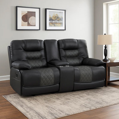 Causeuse inclinable en cuir Martinsen