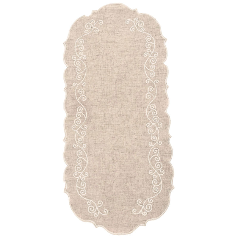 Lenox French Perle 14"x36" Embroidered Centerpiece