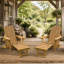 Méridienne de jardin pliable de style ferme Adirondack avec dossier réglable pour le jardin extérieur et le balcon, 2 pièces-130036497-130036500