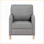 Fauteuil inclinable inclinable traditionnel Recliners | Tissu gris ardoise | Cadre en bois massif 1pc