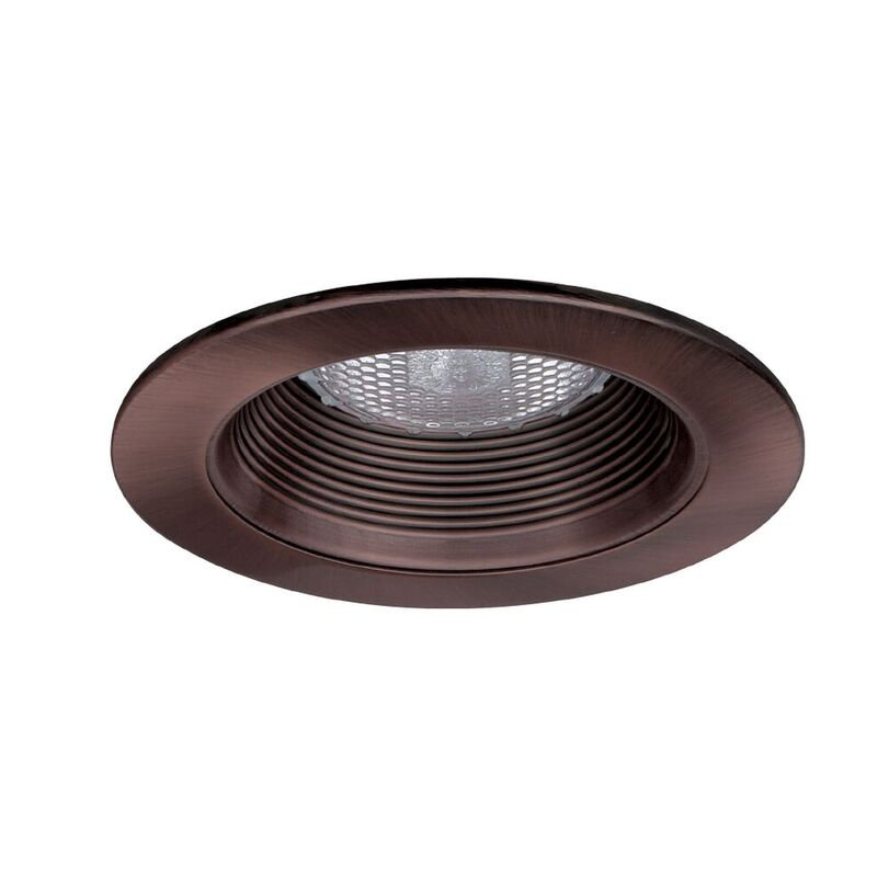 Phenolic Metal Baffle 4" Recessed Trim, Nickel