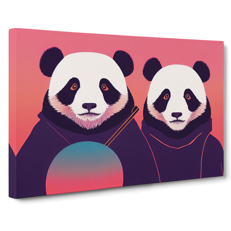 Ultimate Pandas - Wrapped Canvas, 35cm H x 50cm W x 3cm D
