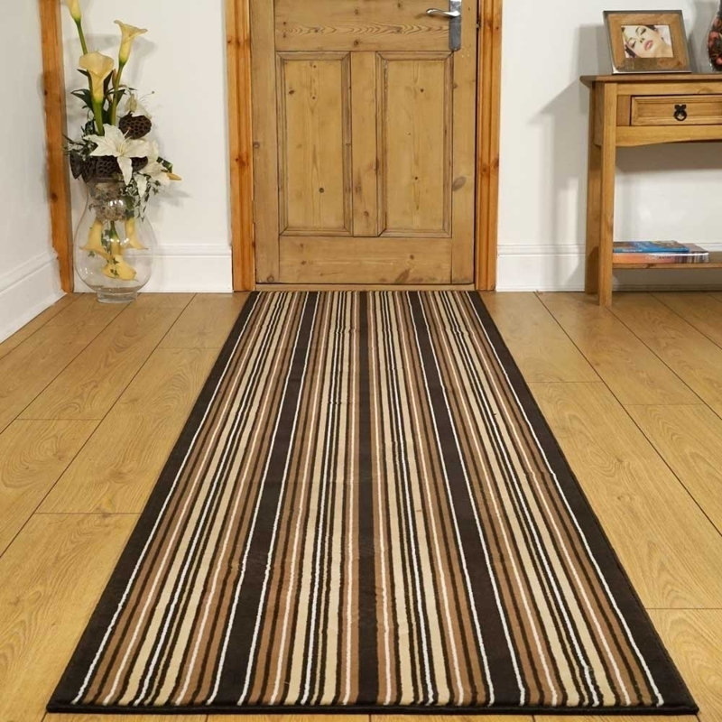 Runner Striped Area Rug, Rectangle 100 x 150 cm