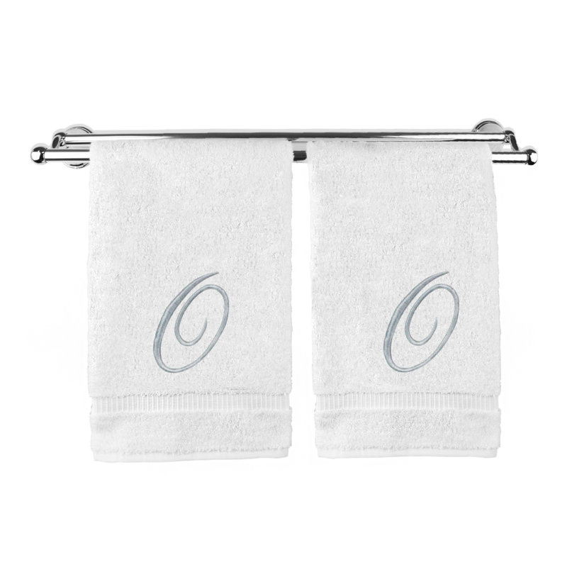 Super Plush Hand Towel, White/Silver, O