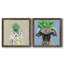 «Playful Nature», ensemble de 2 peintures sur toile encadrées-937443771-937443772