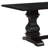 Villeneuve Rustic Espresso Rectangular Double Pedestal Dining Table