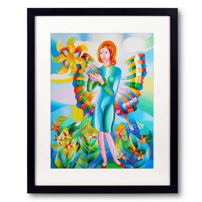 Le printemps a des ailes par Mairim Perez Roca, H 32 po x l 24 po