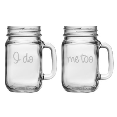 Pot à masons en verre 16 onces i do/me