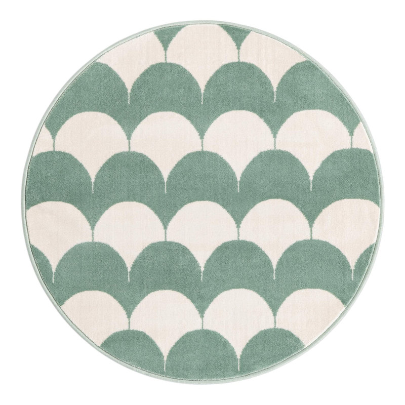 Unique Loom Arches Whimsy Kids Rug, Round 3'1"