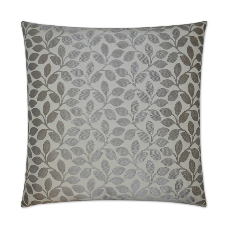 Foliage Pillow Cover & Insert, Platinum, Square 20"