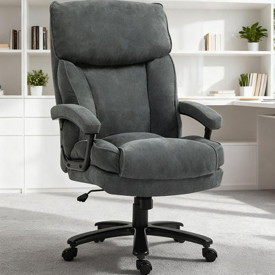 Office Chair With Plush Padding & Smooth Swivel For All-Day Work & Relaxation