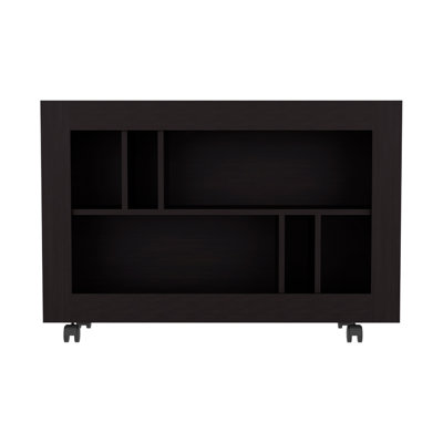 Console Table Cart, 5 Shelves, 4 Casters