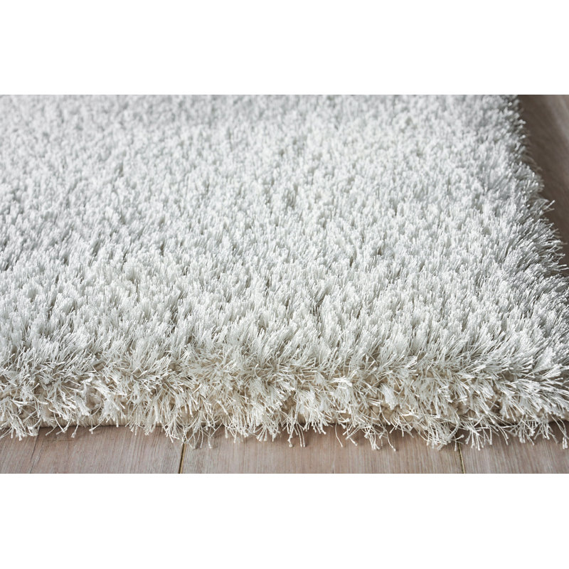 Luxe Shag Indoor Rug, Rectangle 4' x 6', Light Beige