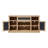 Embossed Pattern TV Stand, TV and Media Console with Open and Closed Storage Space and sliding door-1777191508