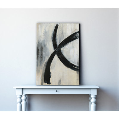 'Abstract Rings I' Wrapped Canvas Print on Canvas