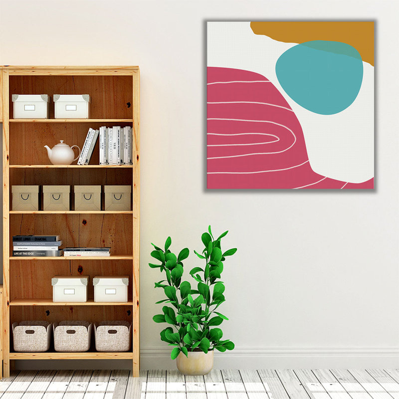 Minimalist Playful 6 - reproduction d'art sur toile, H 12 po x l 12 po