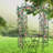 Dia81.3'' x 114.2'' High Metal Dome Gazebo,Birdcage Shape Pergola Pavilion
