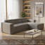 Canapé modulaire de 109 po, canapé en forme de L en peluche avec méridienne de 109 po, canapé modulaire 3 pièces pour salon et appartement, aucun assemblage requis-1352818977