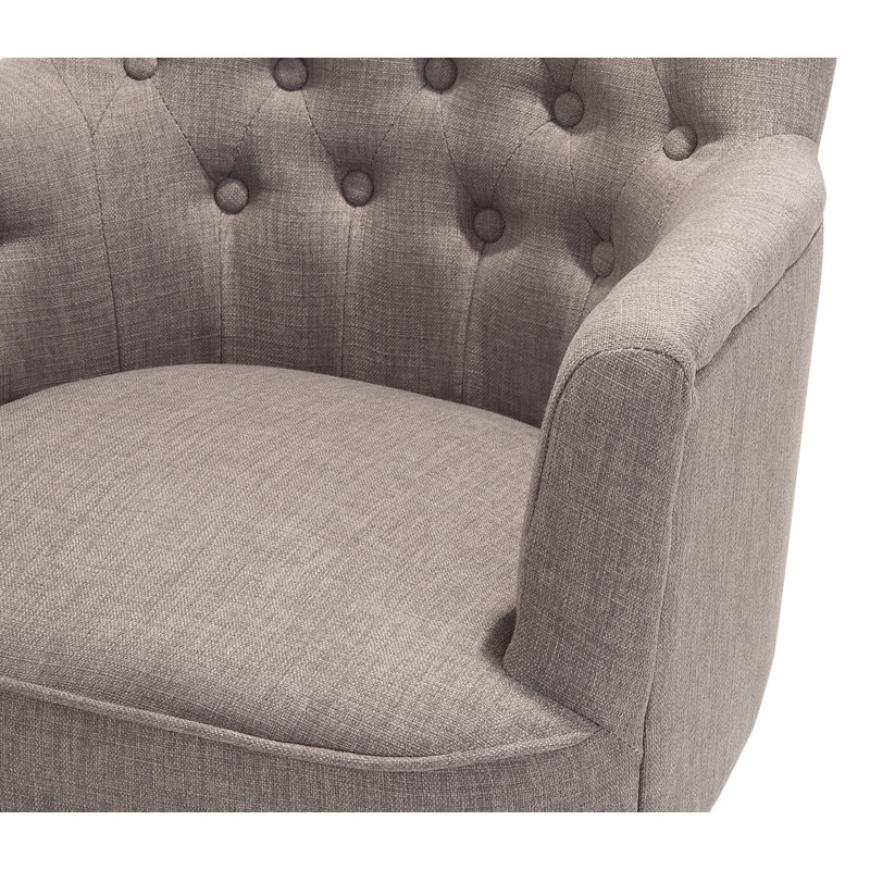 Jolie Upholstered Armchair, Light Grey