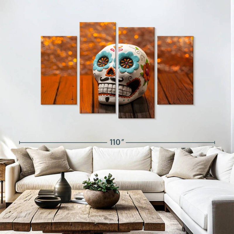 Kerner Sugar Skull, 54" H x 84" W