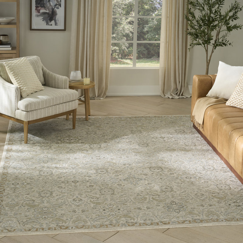 Tapis taupe Greenes, Rectangle 9 pi 3 po x 12 pi 7 po