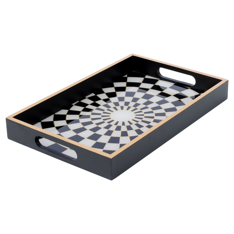 Bentley Glass and Resin Decorative Tray