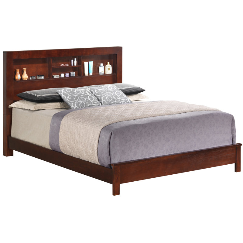 Lisbon Bookcase Bed, King, Cherry