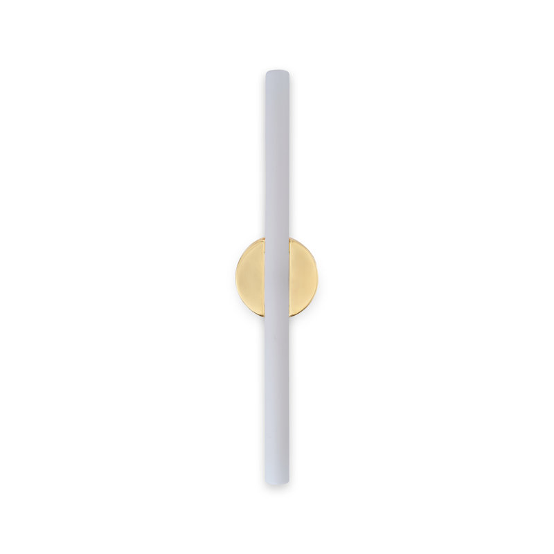2 - Light Flush Mounted Sconce, Gold, 2700 Kelvins, 5.38" H x 21.75" W x 5.42" D