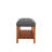Charla Gray Fabric & Oak Finish Bench-1828498167