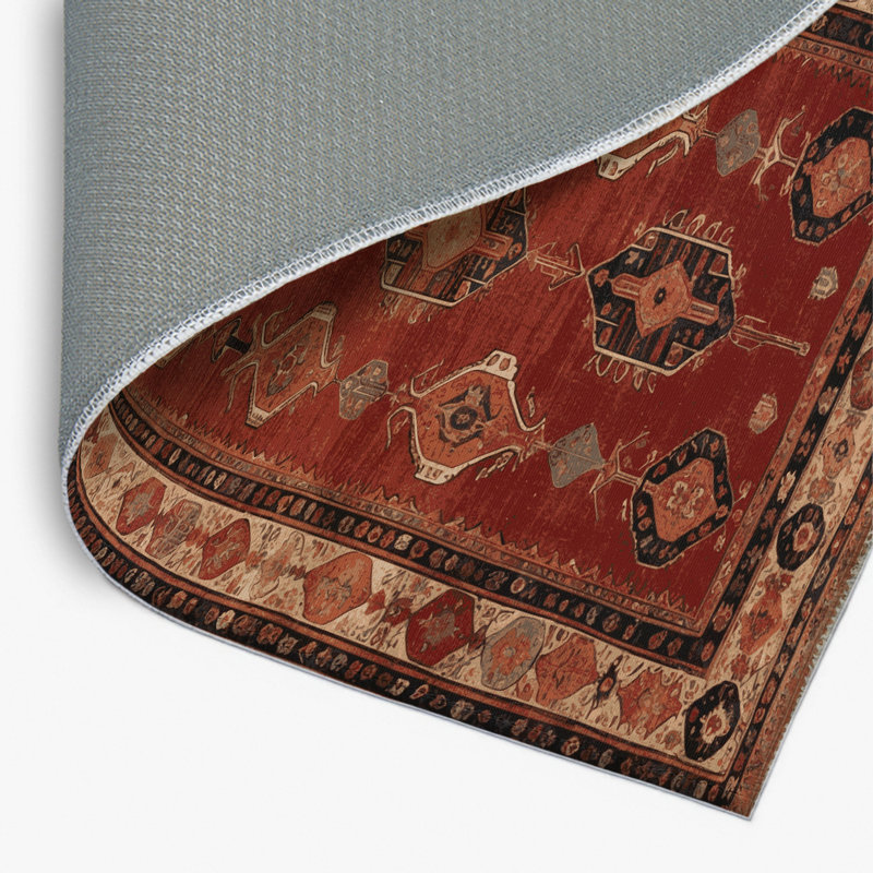 Tapis turc intérieur et extérieur brun, Rectangulaire 2 pi x 3 pi
