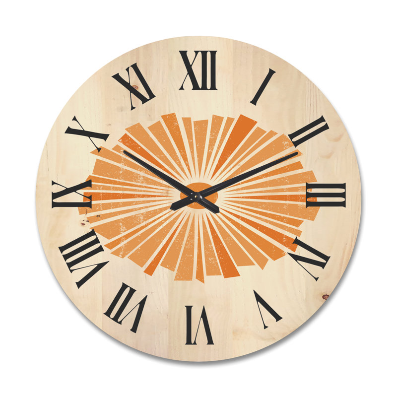 Horloge murale Minimal Radiant Sun I, Très grand