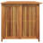 Ebern Designs Meradith 175cm W Water Resistant Acacia Solid Wood Deck Box in Brown