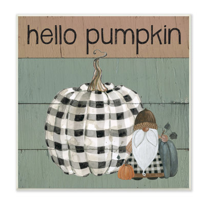 Gnome écossais «Hello Pumpkin»