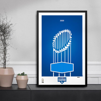 Minimalist 2020 MLB World Series Trophy par S. Preston, Los Angeles Dodgers