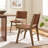 Saoirse Faux Leather Wood Dining Side Chair-99160819-99160822