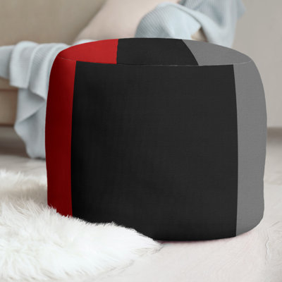 Ohio Football Nut Upholstered Polyester Blend Cube