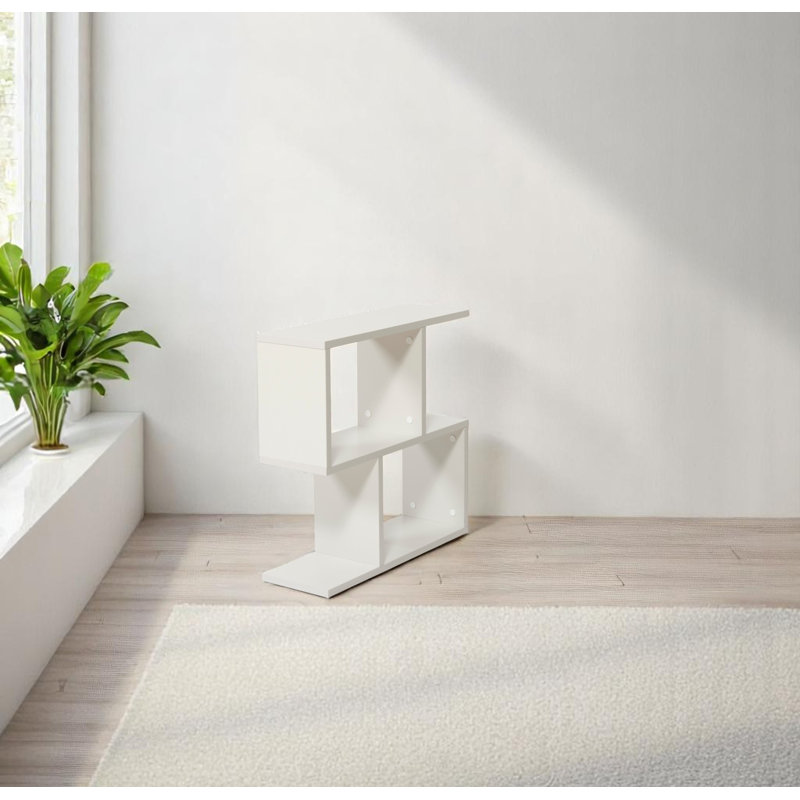 Table de bout rectangulaire à 4 tablettes, table de bout étroite, table de bout Skinny de 23 po pour le salon, gris, Gris