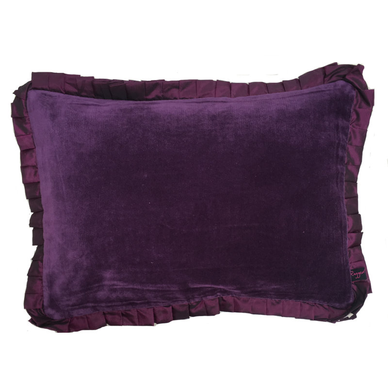 Higgston Rectangular Lumbar Cushion, Aubergine