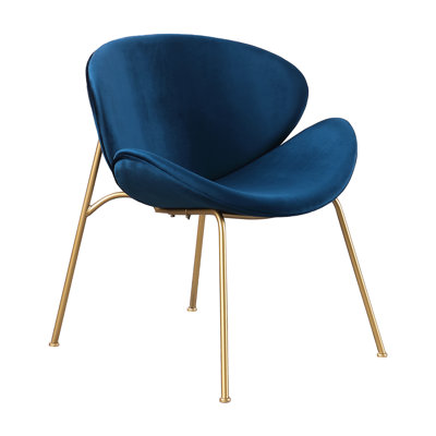 Fauteuil gris en velours - Pieds en métal, forme ergonomique, fauteuils de hauteur optionnelle de 29 po pour les nuances dorées du salon, sièges confortables