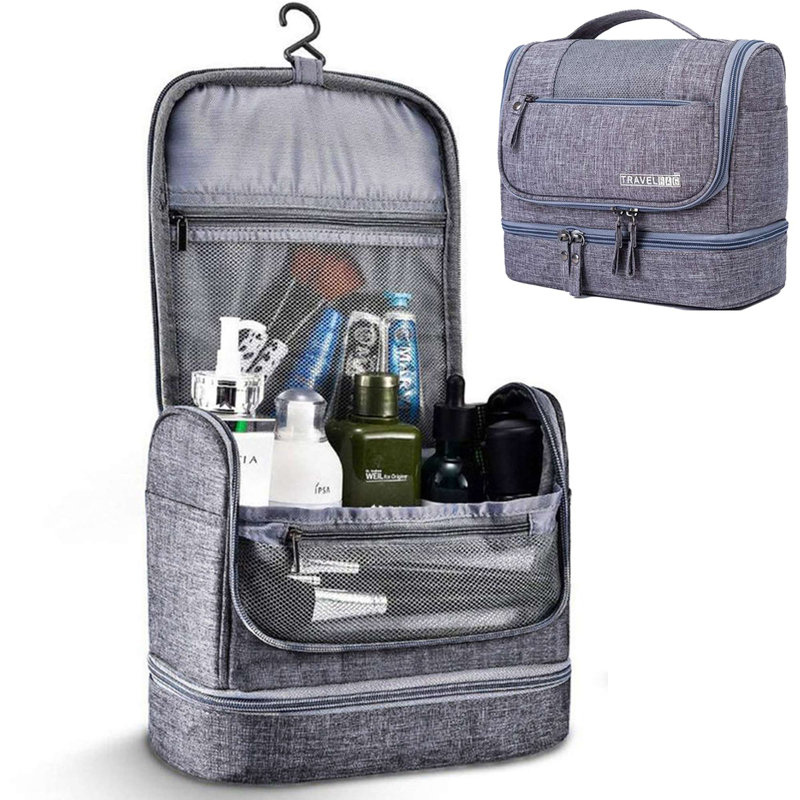 Grande trousse de rangement pour cosmétiques, Mauve