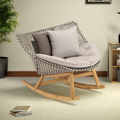 PE Rattan Woven Home Leisure Rocking Chair